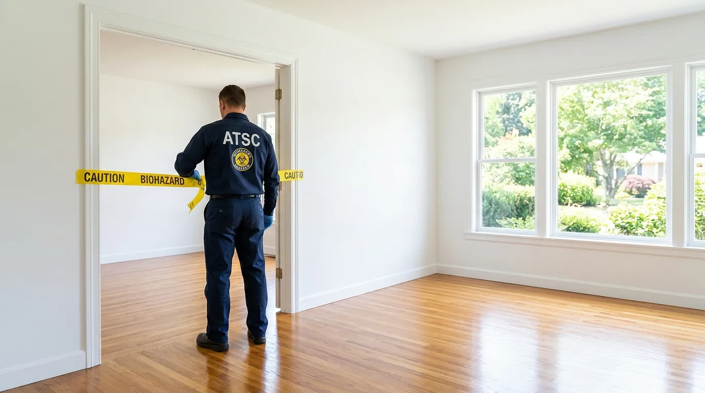 Certified biohazard cleanup crew performing Decomposition Cleanup in Soquel