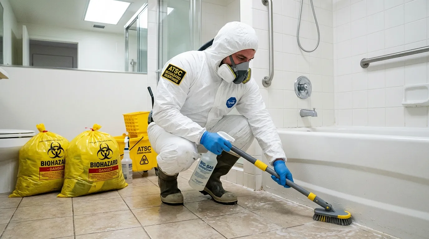 Decontamination equipment deployed for Blood Cleanup in Soquel